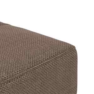 2místná rozkládací pohovka se 2 polštáři taupe textil - obrázek 9