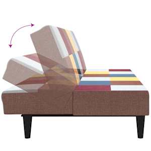 2místná rozkládací pohovka textil - obrázek 8