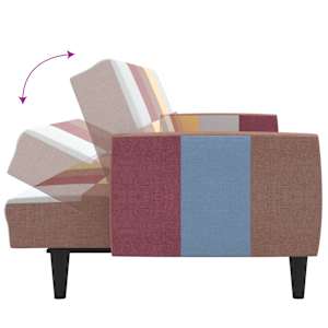 2místná rozkládací pohovka textil - obrázek 8