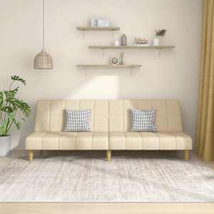 Kavč dvosed z ležiščem krem blago