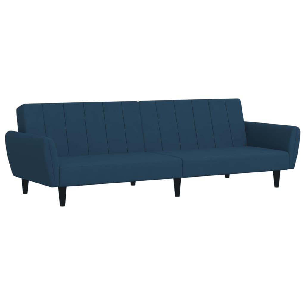 Thumbnail - vidaXL Schlafsofa 2-Sitzer Blau Samt