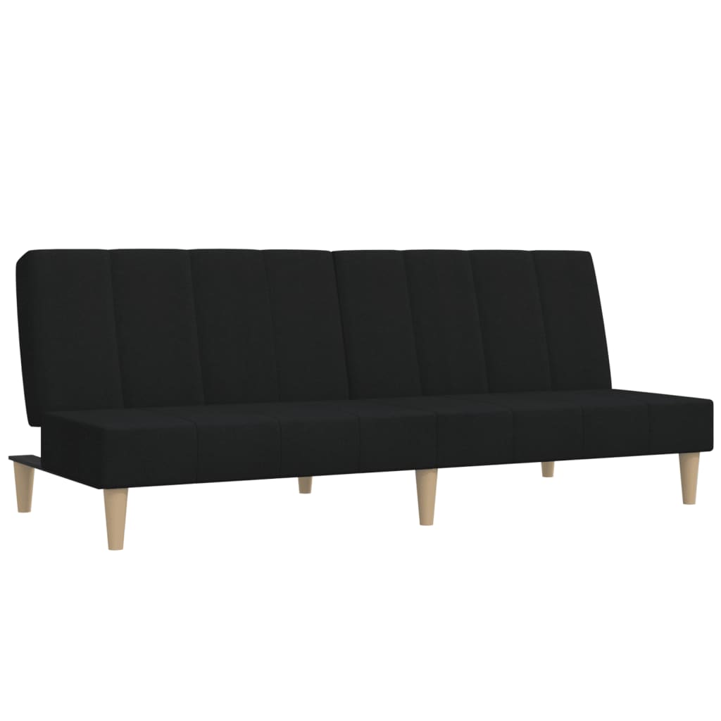 Thumbnail - vidaXL Schlafsofa 2-Sitzer Schwarz Stoff