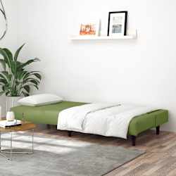vidaXL Dvivietė sofa-lova, &scaron;viesiai žalios spalvos, aksomas