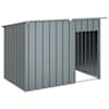 vidaXL koerakuut katusega, antratsiithall, 153 x 91 x 110 cm, teras