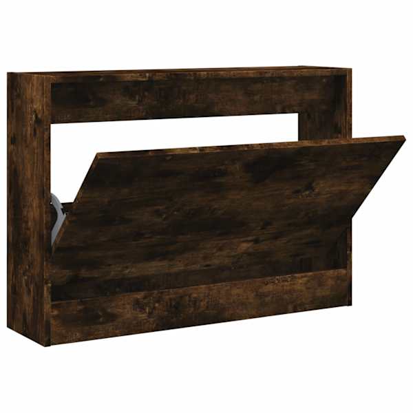 vidaXL jalatsikapp, suitsutatud tamm, 80 x 21 x 57 cm, tehispuit