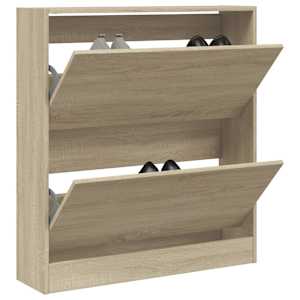 Botník dub sonoma 80 x 21 x 87,5 cm kompozitní dřevo - obrázek 1