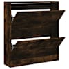 vidaXL jalatsikapp, suitsutatud tamm, 80 x 21 x 87,5 cm, tehispuit