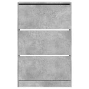 Botník betonově šedý 80 x 21 x 125,5 cm kompozitní dřevo - obrázek 5