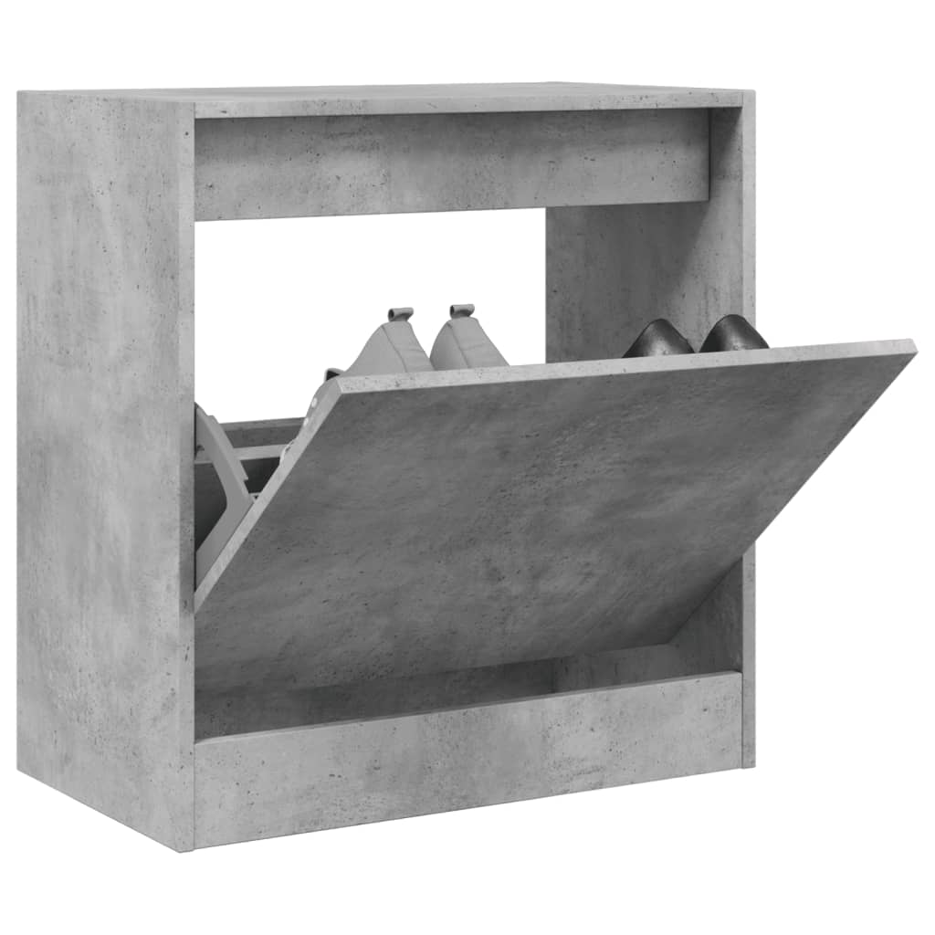 vidaXL skoreol 60x34x63,5 cm konstrueret træ betongrå