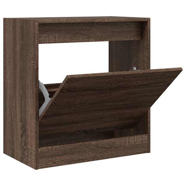 vidaXL jalatsikapp, pruun tamm, 60 x 34 x 63,5 cm, tehispuit