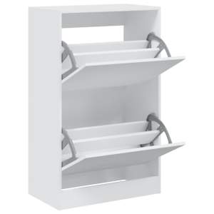 vidaXL jalatsikapp, valge, 60 x 34 x 96,5 cm, tehispuit