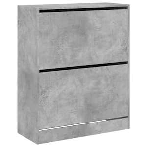 Botník betonově šedý 80 x 34 x 96,5 cm kompozitní dřevo - obrázek 4