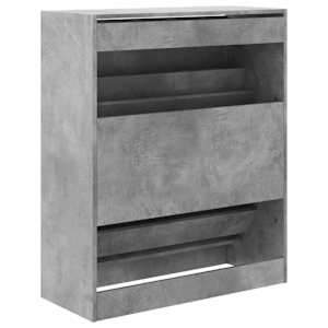 Botník betonově šedý 80 x 34 x 96,5 cm kompozitní dřevo - obrázek 7