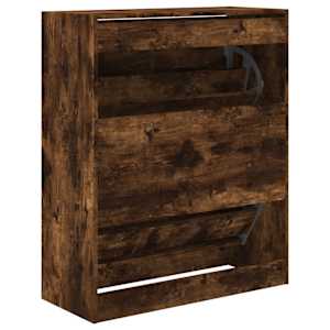 Botník kouřový dub 80 x 34 x 96,5 cm kompozitní dřevo - obrázek 7