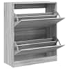 vidaXL jalatsikapp, hall Sonoma tamm, 80 x 34 x 96,5 cm, tehispuit