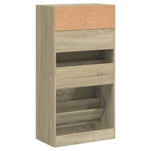 Botník dub sonoma 60 x 34 x 116 cm kompozitní dřevo - obrázek 7