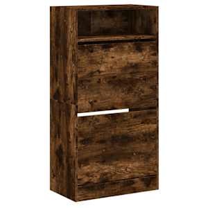 Botník kouřový dub 60 x 34 x 116 cm kompozitní dřevo - obrázek 4