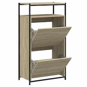 vidaXL jalatsikapp, Sonoma tamm, 60 x 34 x 112 cm, tehispuit
