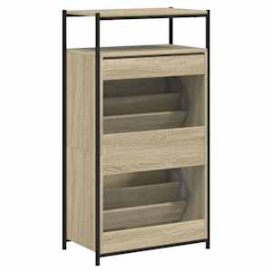 Botník dub sonoma 60 x 34 x 112 cm kompozitní dřevo - obrázek 7