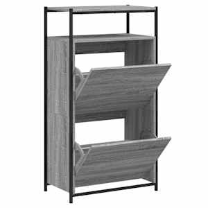 vidaXL jalatsikapp, hall Sonoma tamm, 60 x 34 x 112 cm, tehispuit