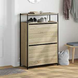 Botník dub sonoma 75 x 34 x 112 cm kompozitní dřevo - obrázek 3