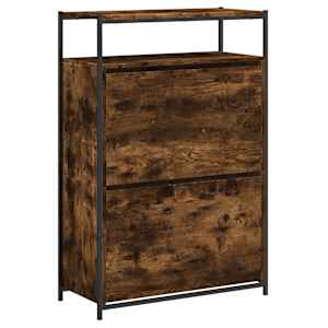 Botník kouřový dub 75 x 34 x 112 cm kompozitní dřevo - obrázek 4