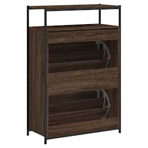Botník hnědý dub 75 x 34 x 112 cm kompozitní dřevo - obrázek 7