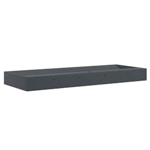 Umyvadlo 120x46x11 cm minerální/mramorový kompozit antracitové - obrázek 6