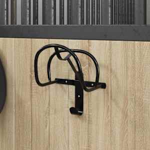 Stenski nosilec za uzde črno železo