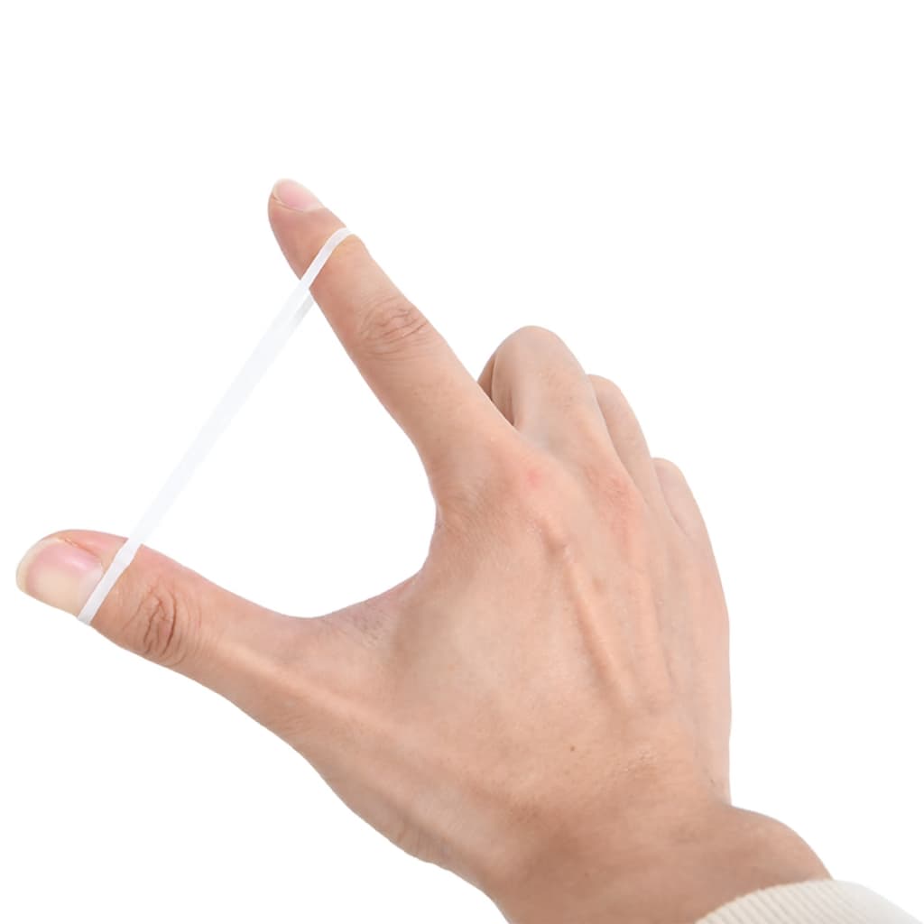 Thumbnail - vidaXL Mähnengummis für Pferde 2500 Stk. Weiß Silikon