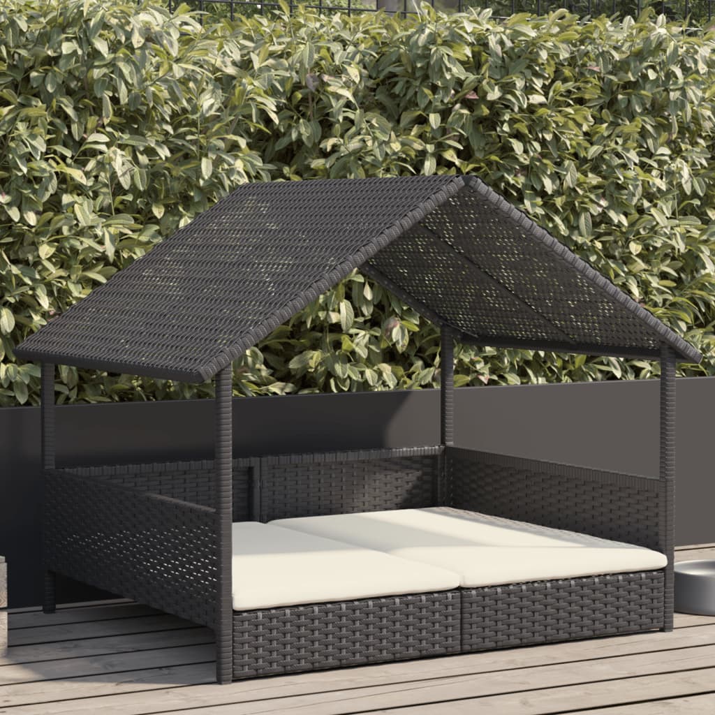 hundehus med hynde polyrattan