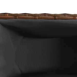 Zahradní truhlík s 3 květináči hnědý 105 x 30 x 32 cm - obrázek 9