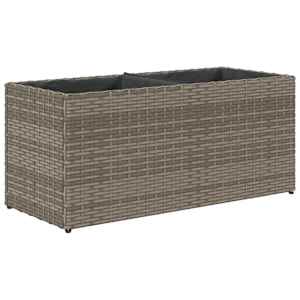 Zahradní truhlík se 2 květináči šedý 72 x 30 x 32 cm - obrázek 7