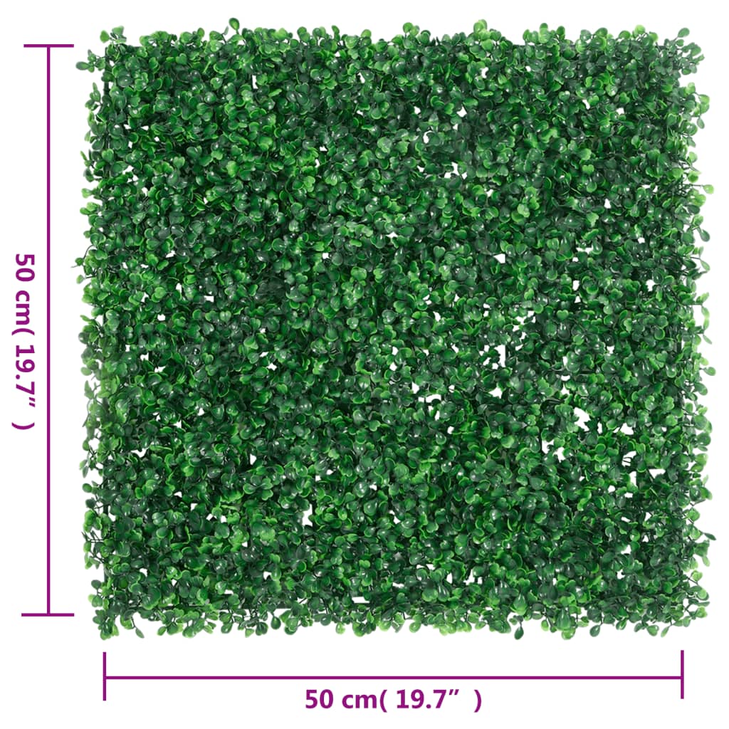 Cerca de hojas de arbusto artificial panel de plantas decorativas al aire libre 24 piezas verde vidaXL - Imagen 19 de 28