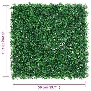 Umělý plot z listnatého keře 24 ks zelený 50 x 50 cm - obrázek 8