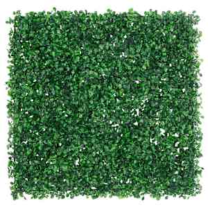 vidaXL Hek met kunstheester&nbsp;24 st 50x50 cm groen