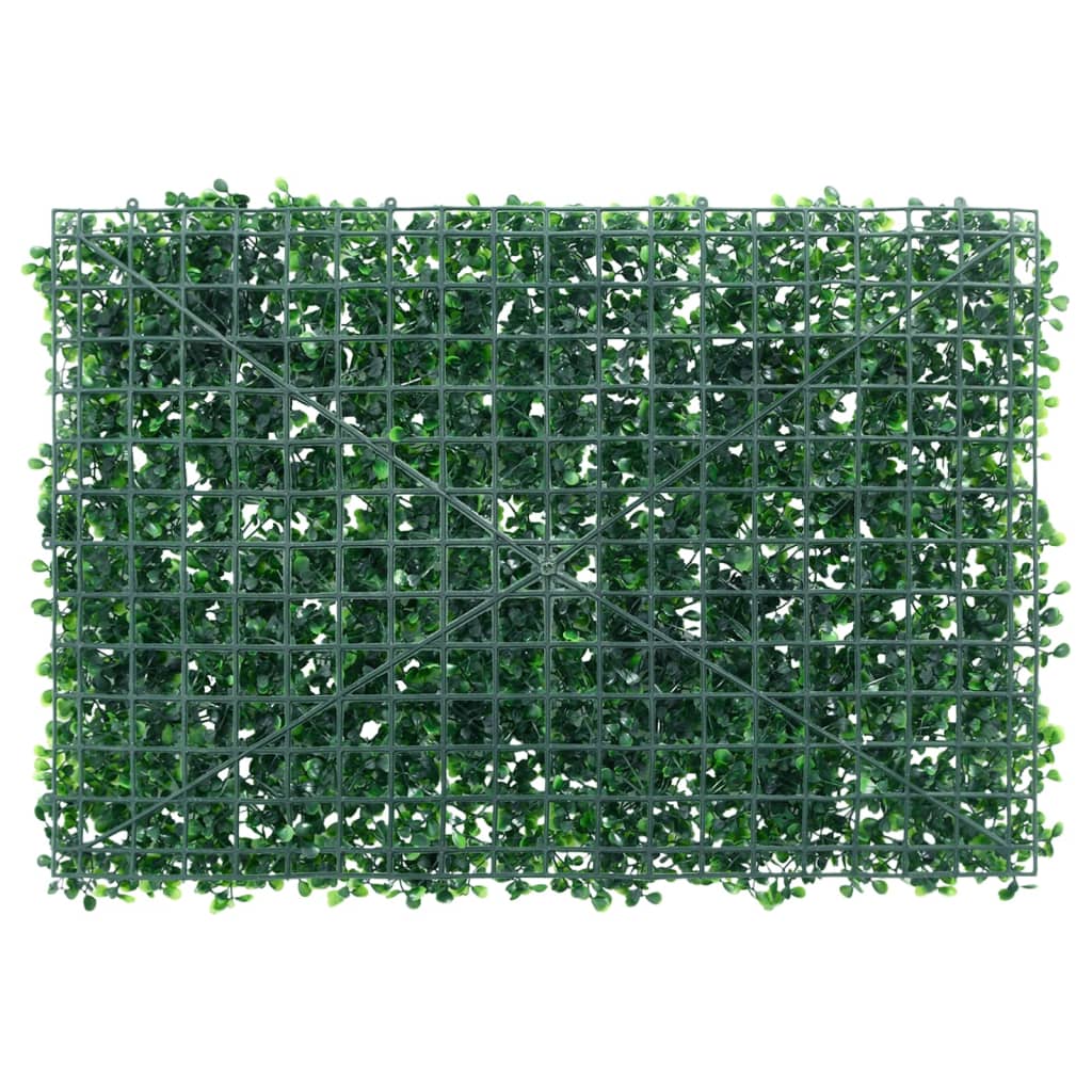 Cerca de hojas de arbusto artificial panel de plantas decorativas al aire libre 24 piezas verde vidaXL - Imagen 16 de 28