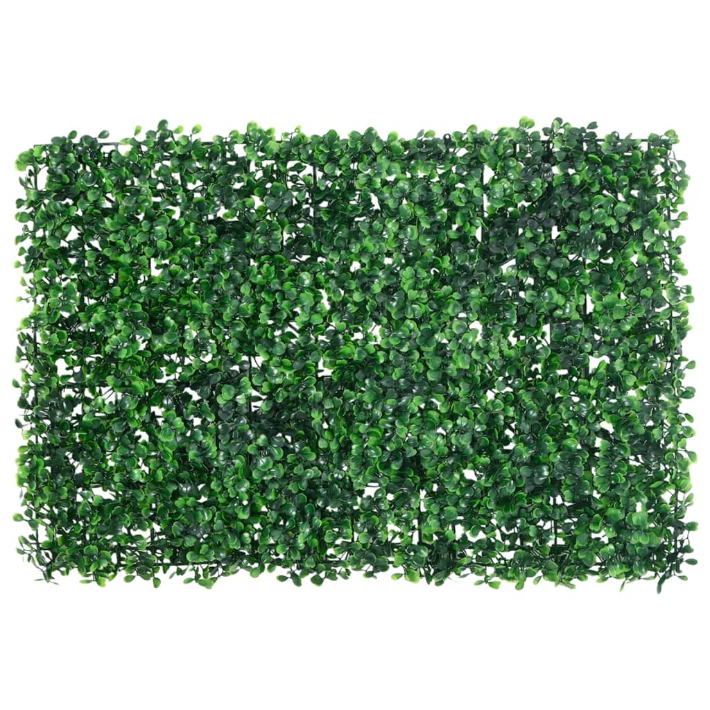 vidaXL Umelý plot z listových kríkov 24 ks zelený 40x60 cm