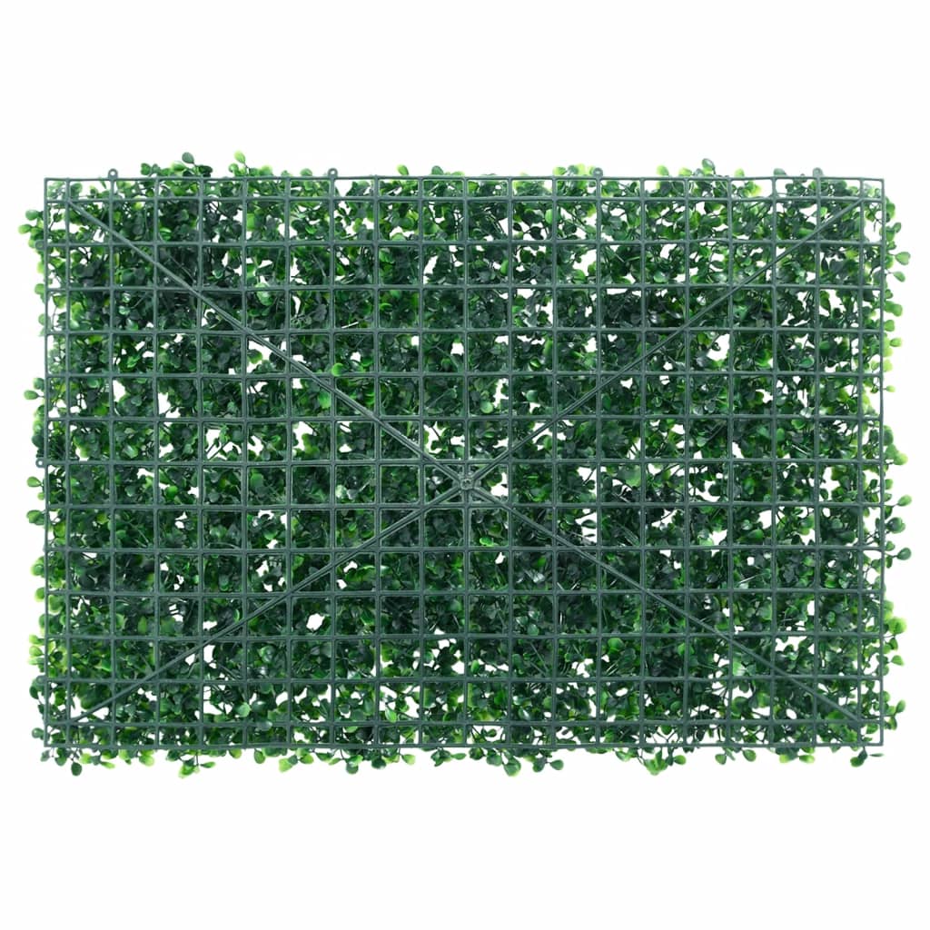 Cerca de hojas de arbusto artificial panel de plantas decorativas al aire libre 24 piezas verde vidaXL - Imagen 9 de 28