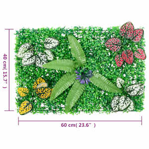 Umělý plot s rostlinami 24 ks zelený 40 x 60 cm - obrázek 8