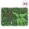 vidaXL kunsttaimedega tara 6 tk, roheline, 40 x 60 cm