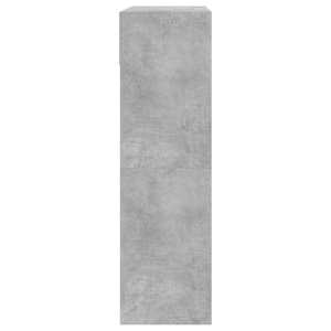 Botník se 2 výklopnými zásuvkami betonově šedý 80 x 34 x 116 cm - obrázek 7
