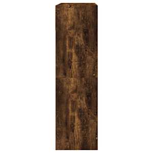 Botník se 2 výklopnými zásuvkami kouřový dub 80 x 34 x 116 cm - obrázek 7