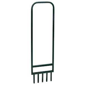 Prezračevalnik trave s 5 votlimi zobmi zeleno prašno jeklo