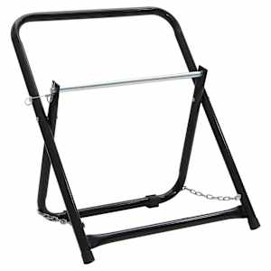 vidaXL kastmisvooliku alus, 48 cm, 45 kg, must, pulberv&auml;rvitud teras