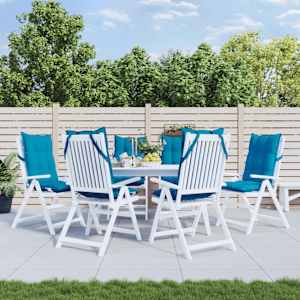 Blazine za stole 6 kosov svetlo modra oxford tkanina