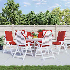 Blazine za stole 6 kosov rdeča oxford tkanina