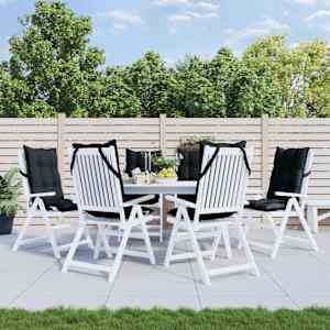 Blazine za stole 6 kosov črna oxford tkanina