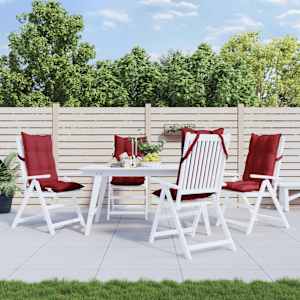 Blazine za stole 4 kosi vinsko rdeča oxford tkanina