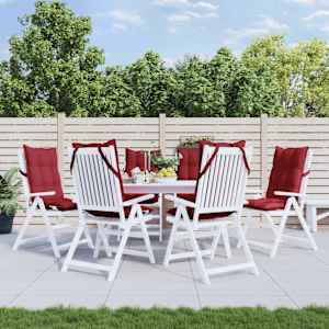 Blazine za stole 6 kosov vinsko rdeča oxford tkanina